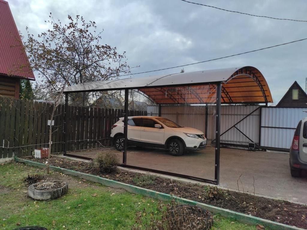 Прозрачные шторы ПВХ для навеса под автомобиль в городе Ступино